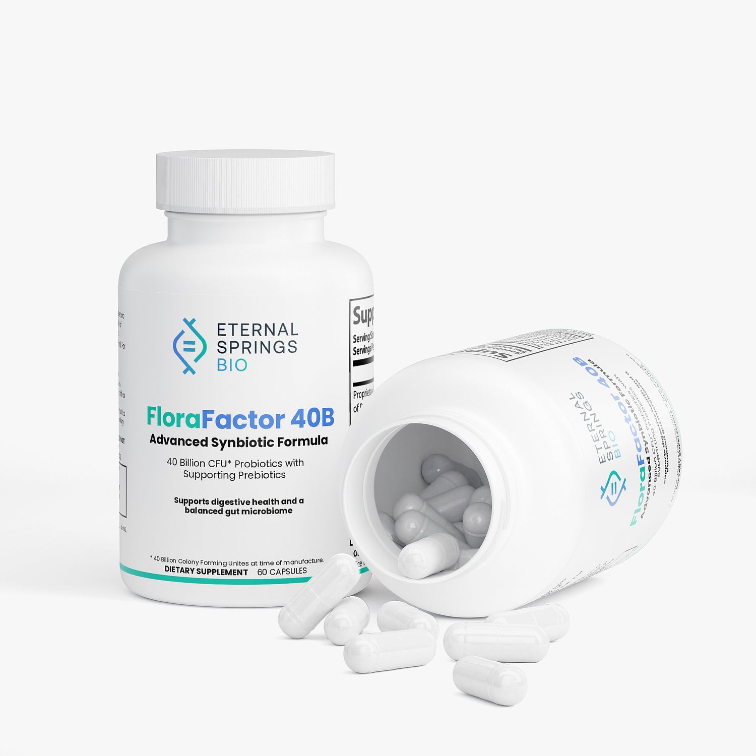 FloraFactor 40B - Advanced Probiotic and Prebiotic Formula