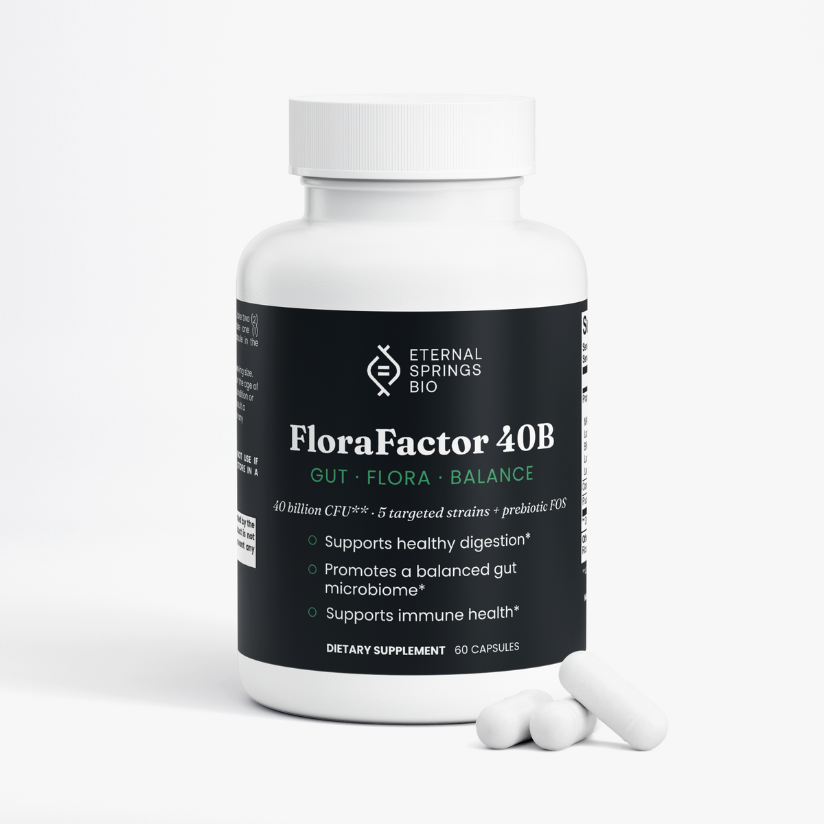 FloraFactor 40B - Advanced Probiotic and Prebiotic Formula