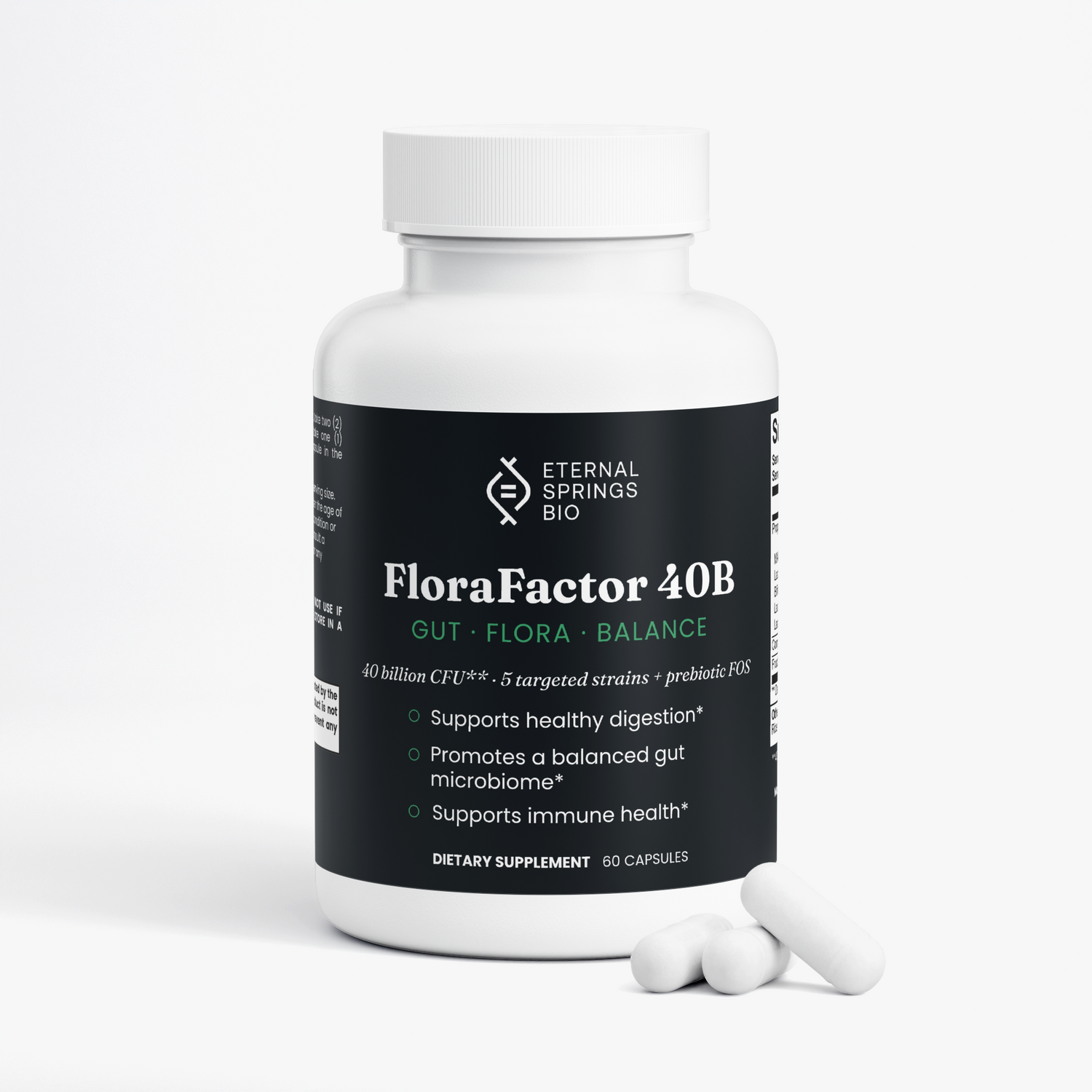 FloraFactor 40B - Advanced Probiotic and Prebiotic Formula