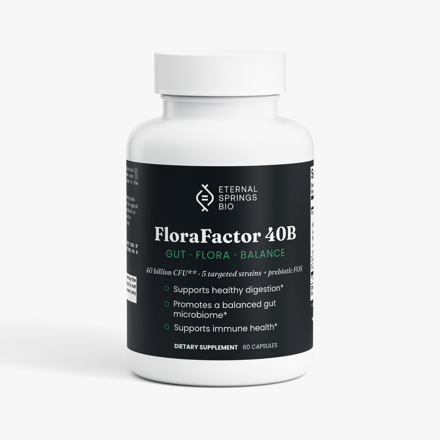 FloraFactor 40B - Advanced Probiotic and Prebiotic Formula