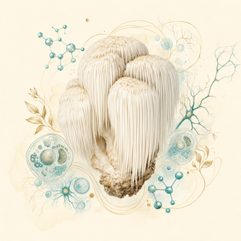 lions-mane botanical longevity art