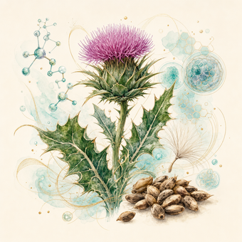 milk-thistle botanical longevity art
