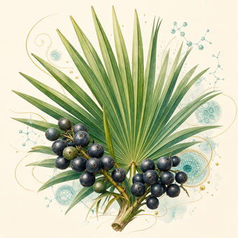 saw-palmetto botanical longevity art